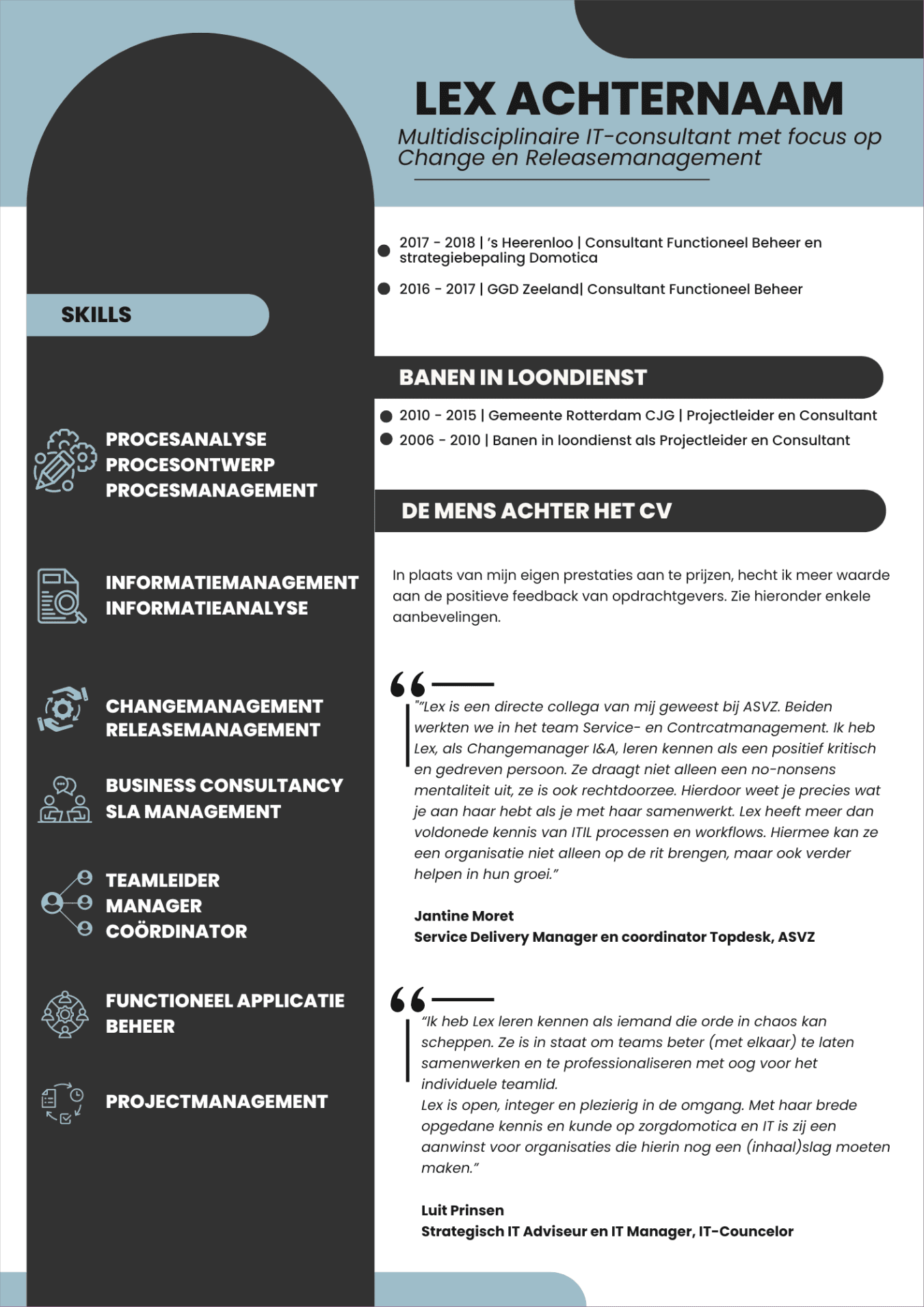 Cv van Lex, pagina 2